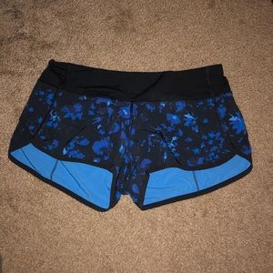 Lululemon speed shorts